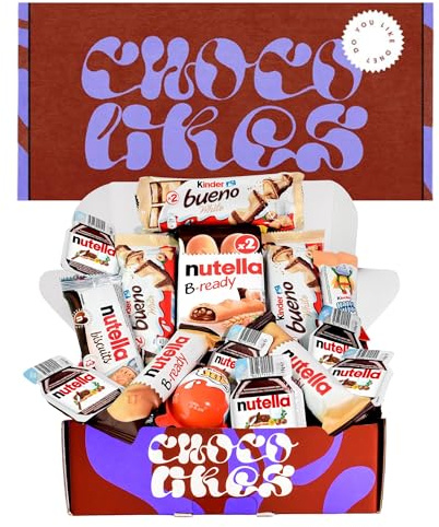 Caja Regalo de Chocolates Kinder | Regalo Original Cumpleaños para Niños y Pareja: Kinder Chocolate, Kinder Bueno, Happy Hippo, Schoko-Bons, Kinder Joy | Amantes de Kinder