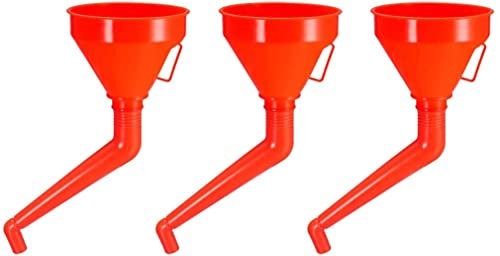 XYWHPGV 3 stücke Kraftstofftrichter 5,3 Zoll Universal Kunststoff Auto Motorrad Tanken Benzin Motoröl Trichter mit Filter-rot(646f3 c328b 0d6c5 1633f 9afbb b32fa