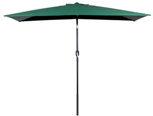 DJJYCTNM Parasol de Jardin Exterieur, Demi Parasol Balcon, Parasol Terrasse – Demi-parasol avec Manivelle Facile – Petit Auvent pour Balcon, Table ou Terrasse (Color : Green)
