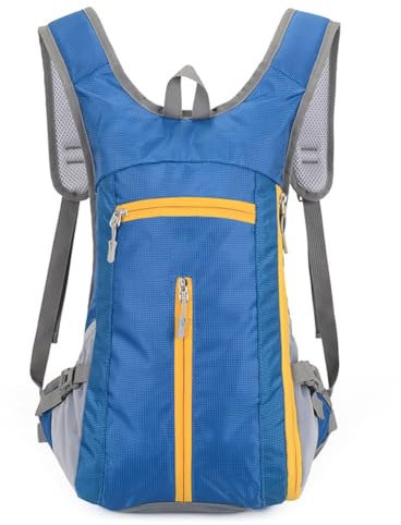 LISHAOHU Kleiner Laufrucksack, Trinkweste for Damen, leicht und tragbar, verdickt und atmungsaktiv, perfekt for Kurztrips, Camping, Radfahren, Wandern(Blue)