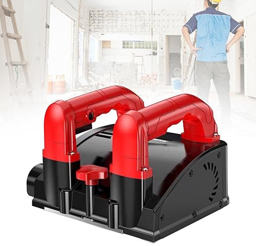 Elektrohobel Holz Handhobel Elektrisch, Hobelmaschine 1680 W, bis 4mm Spantiefe, Elektrohobel für Zementwände, gestrichene Wände, Graue Spachtelwände und Steingestrichene Wände Geeignet