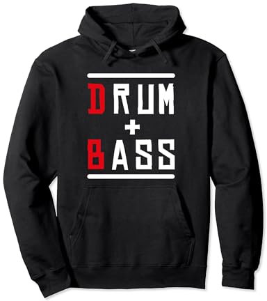 Drum & Bass and Rum & Ass Drummer Bass Gitarrist Musik Pullover Hoodie