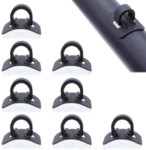 SGERUFZ 8 PCS Fahrrad C-Klammern und Drahthalter, Hausschlauchschellen, Bremskabel-Halteklammern für Mountainbikes, Fahrräder