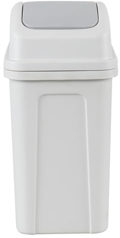 Saedy Cubo de basura de 1.8 galones, cubo de basura pequeño de plástico con tapa oscilante, paquete de 1