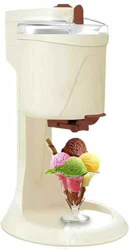 YGHBFRSZ Macchina per Gelato con Compressore A Casa Gelatiera, Macchina Soft Automatica 1L di Grande capacità Frozen Yogurt, Sorbetto, Comprese Le Ricette Contenitore Estraibile,Red