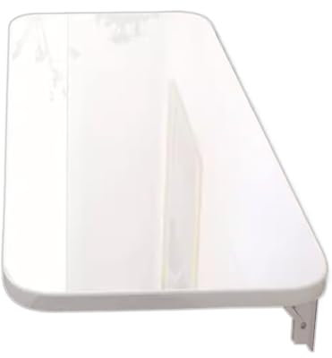 Klapptisch Wandklapptisch Platzsparend Stabil Pulverbeschichtet Abgerundete Ecken Drop-Leaf Design Perfekt für Büro & Schlafzimmer Größe 80 cm