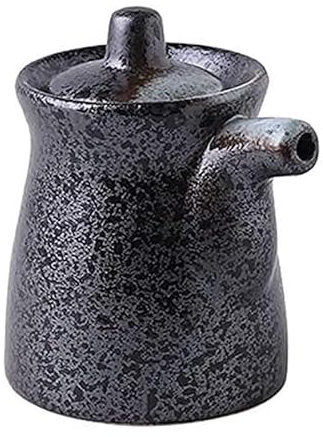 Windmilne Öl- und Essigspender, Öl-Essig-Menage/Sojasauce/Essig-Menage, flüssiges Gewürz zum Kochen in der Küche, 160 ml Küchenaufbewahrung (Noir)
