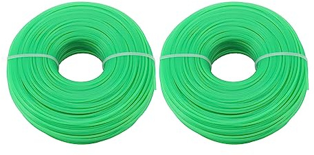 Respicefinem 2 pièces -herbe ligne bobine Nylon Durable haute Performance jardin tondeuse électrique 100 mètres 1.6mm vert