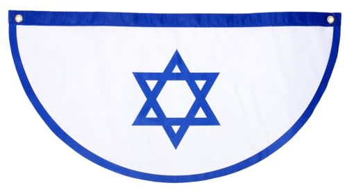 POPETPOP Bandiera Israeliana Decorativa da Giardino e Esterni Leggero e Portatile per Casa Cortile Balcone e Barche Decorazione Nazionale Israele