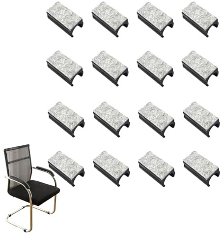 16er-Set Stuhlgleiter für Freischwinger, Möbelschoner mit 24-25 mm Durchmesser, Fußbodenschützer für Cantilever-Stühle, Geräuschreduzierung und Schutz vor Kratzern, langlebig und einfach zu montieren
