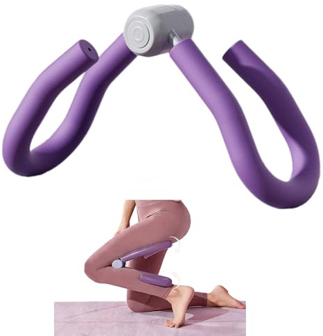 Oberschenkeltrainer Beckenbodentrainer Becken-Hüfttrainer Gesäßtrainer - Trainingsgerät Beintrainer Innere Oberschenkel übung, Arm Rücken Sportgeräte Für Ausdauertraining Beckenboden (Lila)