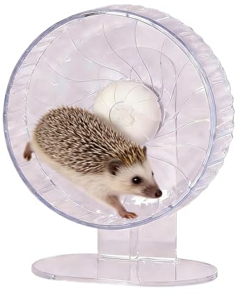 Tyst hamsterhjul, tyst roterande träningsleksak med justerbar höjd - tyst hamsterhjul | för anrikning av gerbilmöss sockergliders igelkottar illrar kaniner