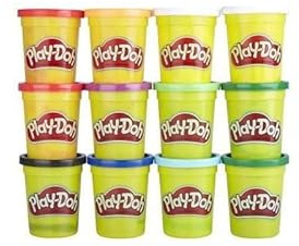 PLAY-DOH 12 pots of modelling clay – Winter colours – 112 g each