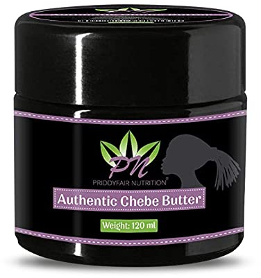 Chebe Hair Growth Retention Cream by Priddyfair Nutrition - 120g Made With Organic Shea Butter, Natural Hair Oils & Chebe Powder for Split Ends and All Hair Types