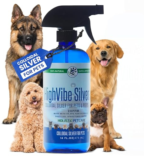 Holistic Pet Care - Colloidal Silver Spray for Dogs, Cats, Horses & Birds - 20 PPM Effective Wound Care, Hot Spot Treatment, Skin Relief & Immune Support - All-Natural Pet Silver Spray (16 Oz)