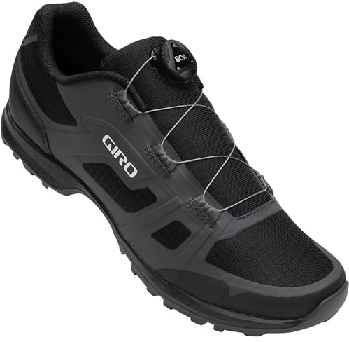 Giro Gauge BOA Men's Mountain Bike Shoe, Dark Shadow/Citron Green (2023), US 13 / EU 47