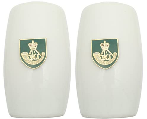 Durham Light Infantry China Salt and Pepper Shakers Cruet Set Modern White CSP ME39