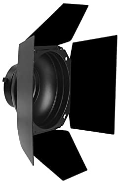 Aputure Barndoors para la Serie Aputure 120/300, Serie Amaran con Montura Bowens, Construcción Metálica Duradera, Tela de Terciopelo de 4 Hojas, Panal y Soporte de Gel Magnético