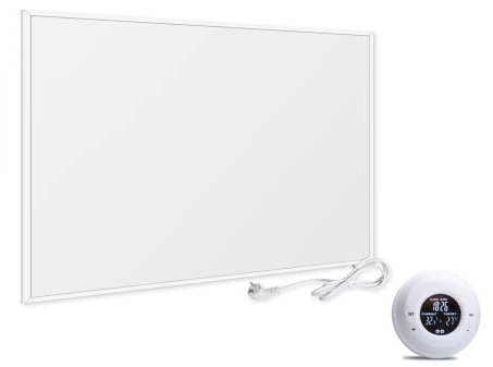 VIESTA® Calefacción de pared por infrarrojos con termostato [CONTROL REMOTO + CONTROL WIFI] – Calefacción por infrarrojos para montaje en pared – Carbon Crystal Infrarrojo – (Modelo TH20 Funk - 300W)