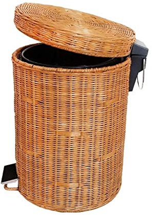 DYPASA Corbeille à Papier Poubelle créative Peut avec Couvercle de la pédale de pédale Salon Chambre Poubelle Poubelle De Bureau (Size : 12L)