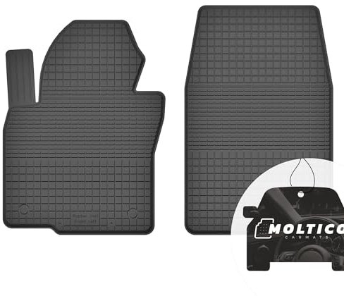 moto-MOLTICO Vorne Gummimatten Auto, 2-teiliges Set, Allwetter Gummi Fußmatten mit Rand, Antirutsch & Wasserfest Autoteppiche - passend für Hyundai ix35 2010-2015