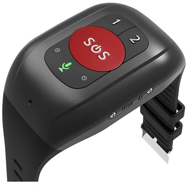 Rastreador GPS 4G para Personas Mayores, Reloj Inteligente con detección de caída, Llamada rápida, recordatorio de medicamentos, intercomunicador de Voz, monitoreo de Temperatura Corporal, botón SOS