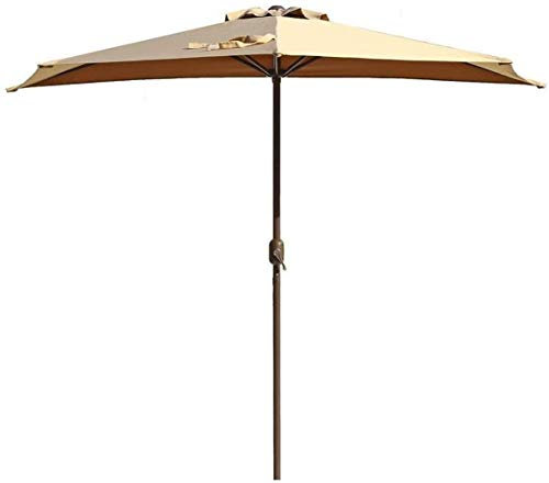 NSTVVEE Gartenschirm, Gartenschirme für den Außenbereich, Sonnenschirme, Terrassen-/Balkon-Halbschirm, halbrund, Sonnenschutz, halbrund, kreisförmig, für den Außenbereich, Garten, kleine T