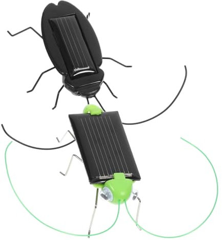 CIYODO 4stücke Solarbetriebene Simulation Spielzeug Für Schüler Solarenergie Insekten Heuschrecke Kakerlake Lehrreiches Für Jungen