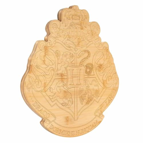 Houses of Hogwarts Wappen Schneidebrett, individuell graviertes Schneidebrett, beste Geschenkidee für Hochzeit, Einweihung, Jahrestag, Geburtstag für Freunde, Paare, Familie, Mutter, Vate