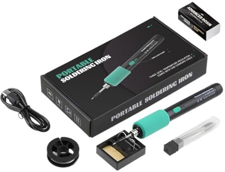 Cordless Soldering Iron Kit, USB Soldering Iron Wireless, Adjustable Soldering Tool, Smart Portable Solder Iron, USB Wireless Soldering Iron for Smart, Portable Soldering Needs