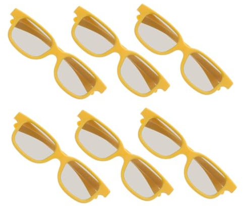 BESTonZON 6st 3D-Brillen-Kino 3D-filmbrille Brille 3D-Brille Für Das Kino 3D-theaterbrille 3D-Brille Für Filme Stereoskopische 3D-Brille 3D-sichtbrille Plastik Orange