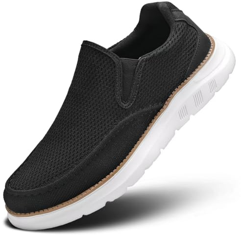 Scarpe da Barca da Uomo Casual Loafers Slip On Walking Dress Sneakers Mesh Business Oxfords Lavoro Leggera Suola Morbida