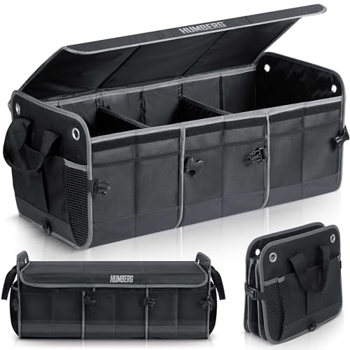 Humberg Koffer Organizer - Kofferraumtasche - Faltbar, Stabil, Wasserdicht - 1 bis 6 Kammer - 73,5 x 37 x 32 cm