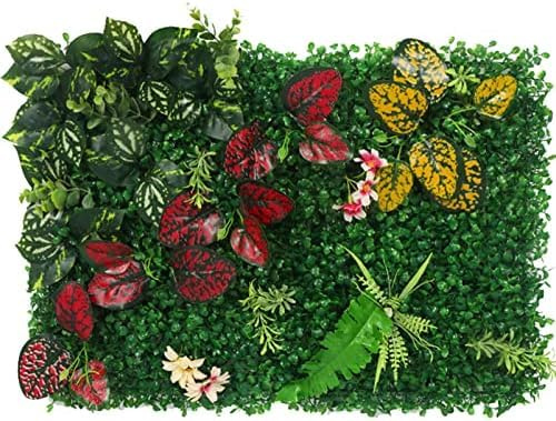 Artificial Grass Wall Panels - Privacy Fence Hedge, Topiary Greenery Panels for Backyard Garden, Faux Boxwood Hedge Wall Panels, 12 Pieces