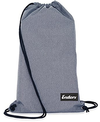 Enders Tasche für AURORA Tischgrill, raucharmer BBQ Grill, Turnbeutel-Look, einfacher Transport, inkl. Schmutztasche, 40 x 32 x 30 cm #1389, Grau