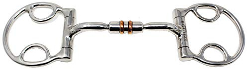 Professional Equine Horse 4.5 Mouth Comfort Snaffle Gag Bit w/Copper Rollers 35625A