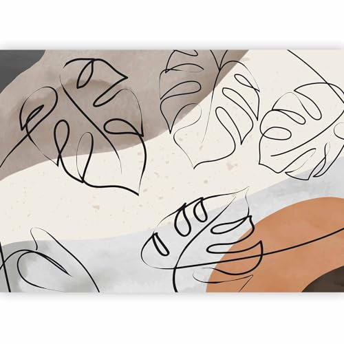murando - Carta da Parati Moderna per Soggiorno, Foglie, 400x280 cm | Fotomurali in TNT, Decorazione da Muro XXL, Poster Giganti da Parete, Monstera, Produzione Europea