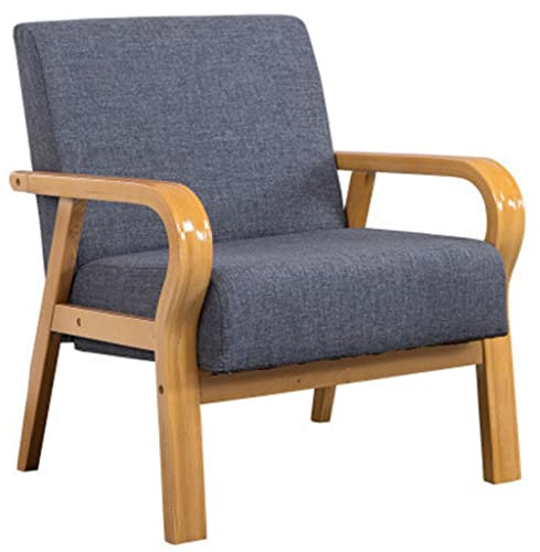 Sessel Schlafzimmer, Stühle Wohnzimmer Bequem, Mid-Century Modern Accent Chairs Gepolstert Mit Holzrahmen Armlehne Einzelsofa Stuhl Clubsessel Für Schlafzimmer Büro Einfache Montage ( Color : Style8 )
