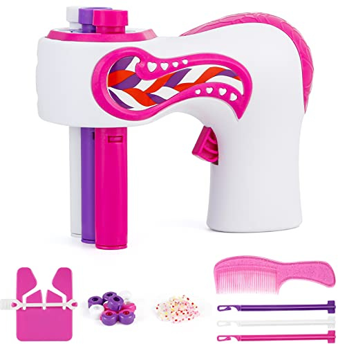 Moda Treccia Treccia Strumenti, Treccia per capelli Treccia per capelli elettrica Strumenti per lo styling dei capelli DIY Macchina per arricciare Strumenti per capelli Ragazze adolescenti Playset (B)