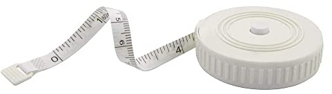 White Measuring Tape for Body,Soft Tape Measure for Body Sewing Fabric Tailor Cloth Craft Measurement Tape，60 Inch/1.5M White Retractable Dual Sided Measure Tape Sewing Tape Measures