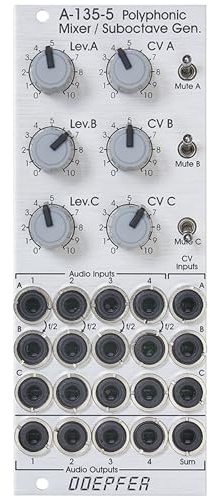 Doepfer A-135-5 Polyphonic Mixer - VCA Modular Synthesizer