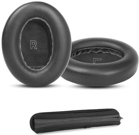 DowiTech Cuscini di Ricambio Professionali per Padiglioni Auricolari Compatibili con Bose QuietComfort Ultra Copertura Padiglioni con Pelle Proteica Morbida e Memory Foam/Fascia in Tessuto