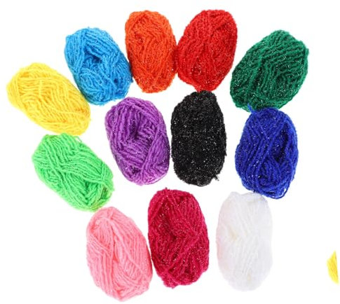 Hohopeti 36stücke Acryl Garn Für Junge Mädchen Bunte Handarbeitsmaterialien Für Stricken Und Häkeln Kreatives Basteln Für Puppenhaar Wollmalerei Und Mehr