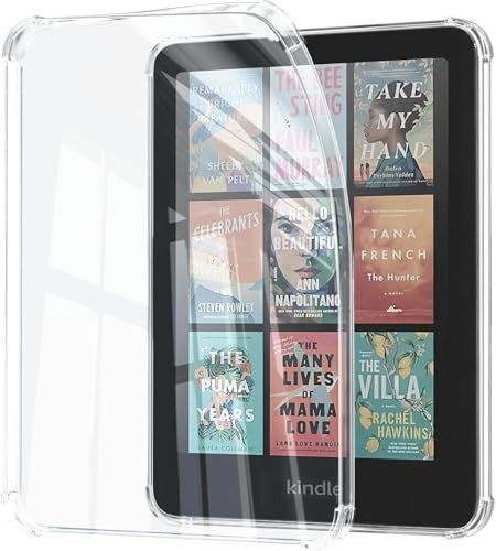TNSNK Clear Hülle für 7 Zoll Kindle Paperwhite (12. Generation - 2024) und Kindle Colorsoft Signature Edition (1. Generation - 2024), Ultradünne, Kratzfeste Kindle Hülle 7 Zoll – Leichtes Schutzcover
