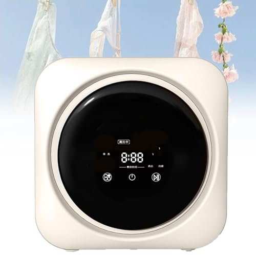 XRSMOU Mini Machine À Laver Automatique, Lavage Intelligent Et Sec, Mur, Bureau, Machine À Laver Intégrée, pour Salle De Bain