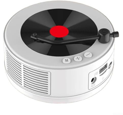 Mini lecteur CD radio FM rétro portable avec haut-parleur intégré pour profiter de la musique