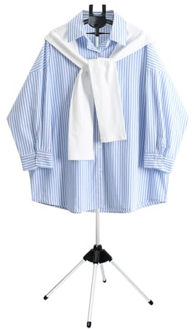 Ancsttu Soporte para Vaporera de Ropa | Soporte para Plancha De Mano | Perchero Plegable Portátil para Pantalones Vestidos de Novia Residencia Universitaria