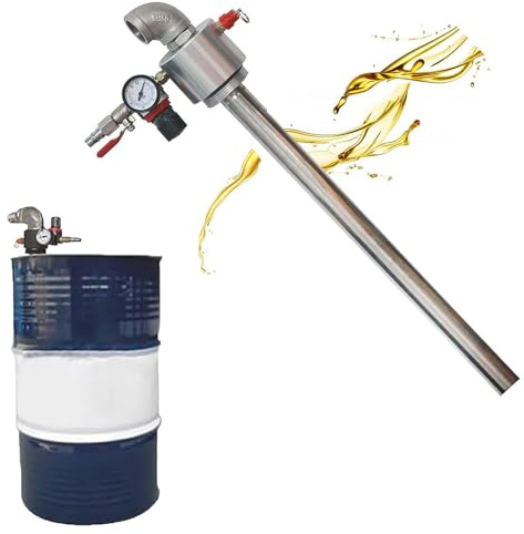 Pompa pneumatica di trasferimento dell'olio con manometro e valvola di sicurezza per diesel, olio motore, trasporto fluido idraulico