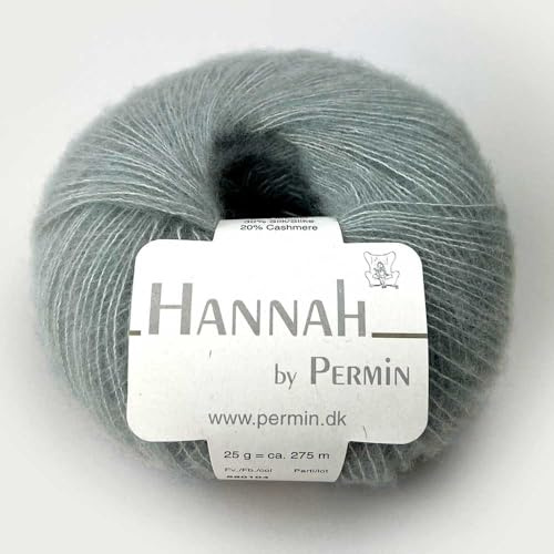 Hannah by Permin – Luxusgarn aus Merinowolle, Seide & Kaschmir (04 hellgrün)
