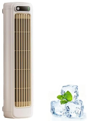 As del Enfriamiento Para Espacios Pequeños, Aire Acondicionado Portátil Cooling Ace, con 3 Velocidades y Pantalla Táctil Led, Enfriador de Aire Montable en Pared Sin Perforación white
